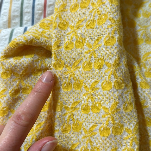 Vintage Ward Yellow Cherry Cardigan - Picture 6 of 6